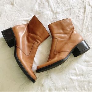 Vintage | 90’s Square Toe Chunky Ankle Boot